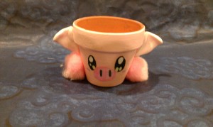 Pink Piggy Starter Pot