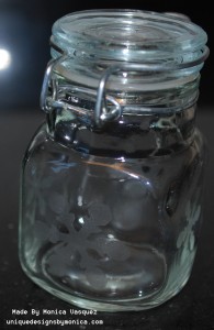 Etched Glass Containers