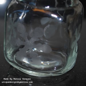 Etched Glass Containers - Snowflake2