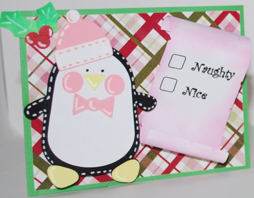 Naughty or Nice Penguin Gift Card