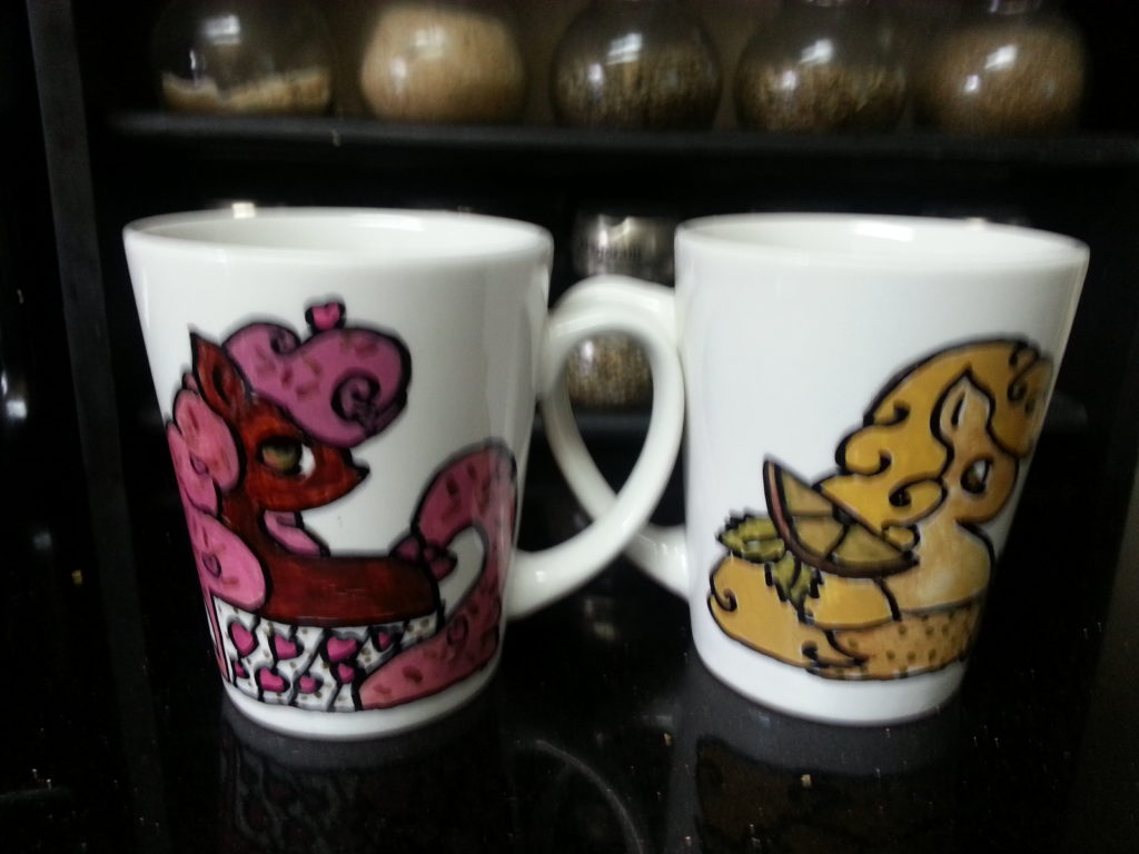 Pass and Fail on Sharpie Mugs