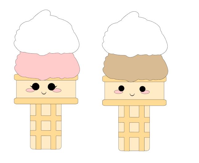 How to Make Your Own Kawaii Ice Cream SVG – Silhouette Cameo