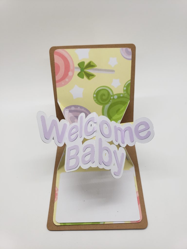 Welcome Baby Pop and Twist Card
