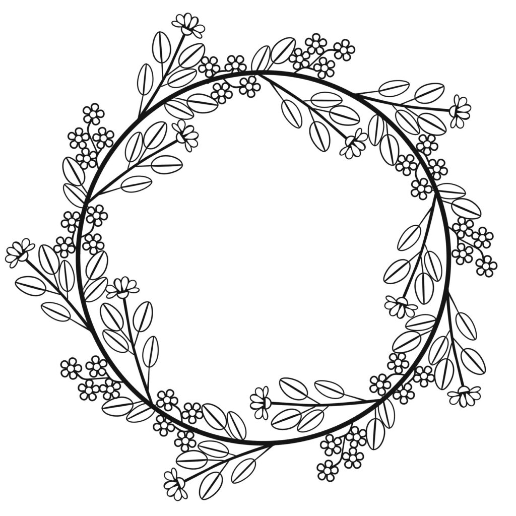 Flower Wreath: D-1251240 Flower Wreath: D-1251240