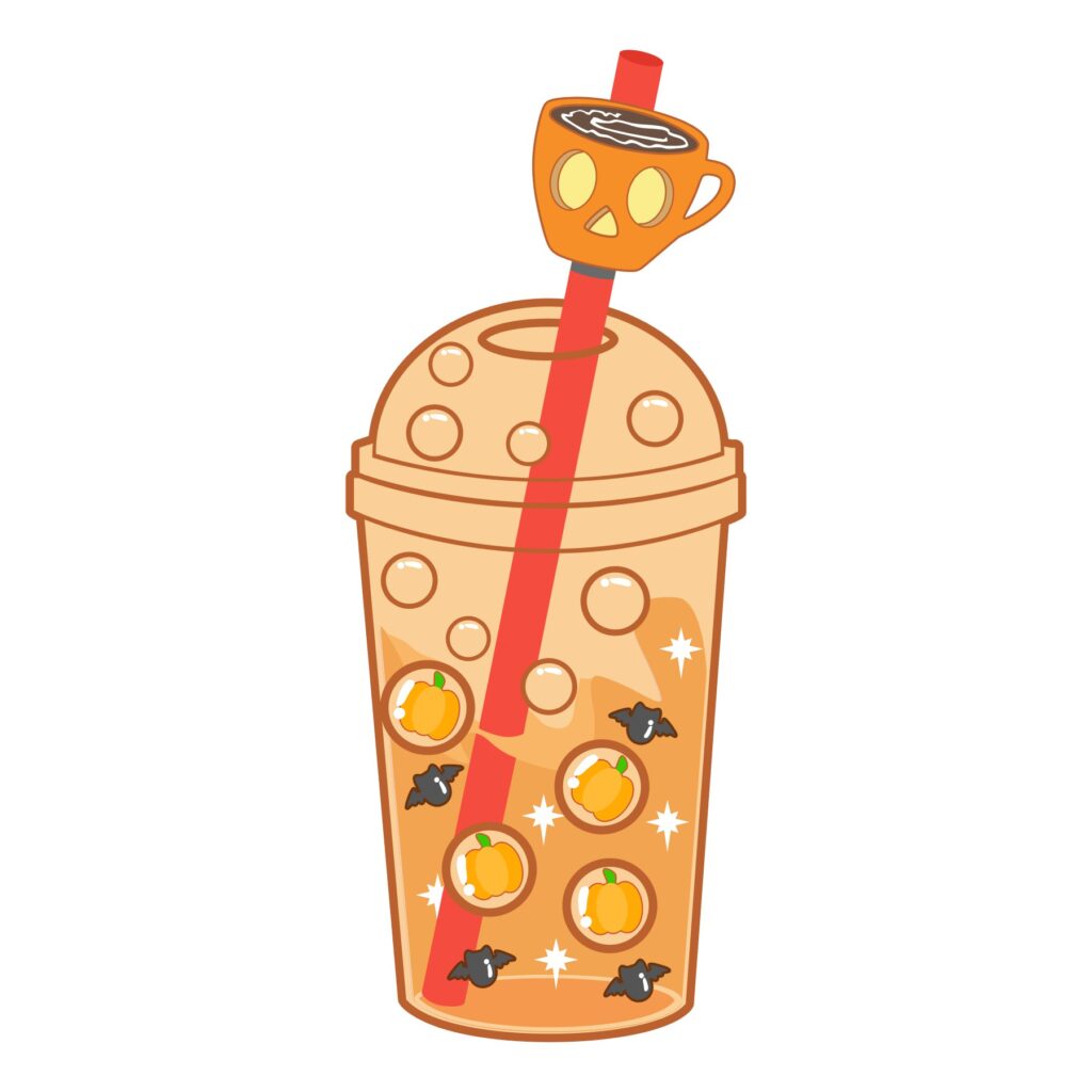 Boba Pumpkin & Bats Tea – D-1291267