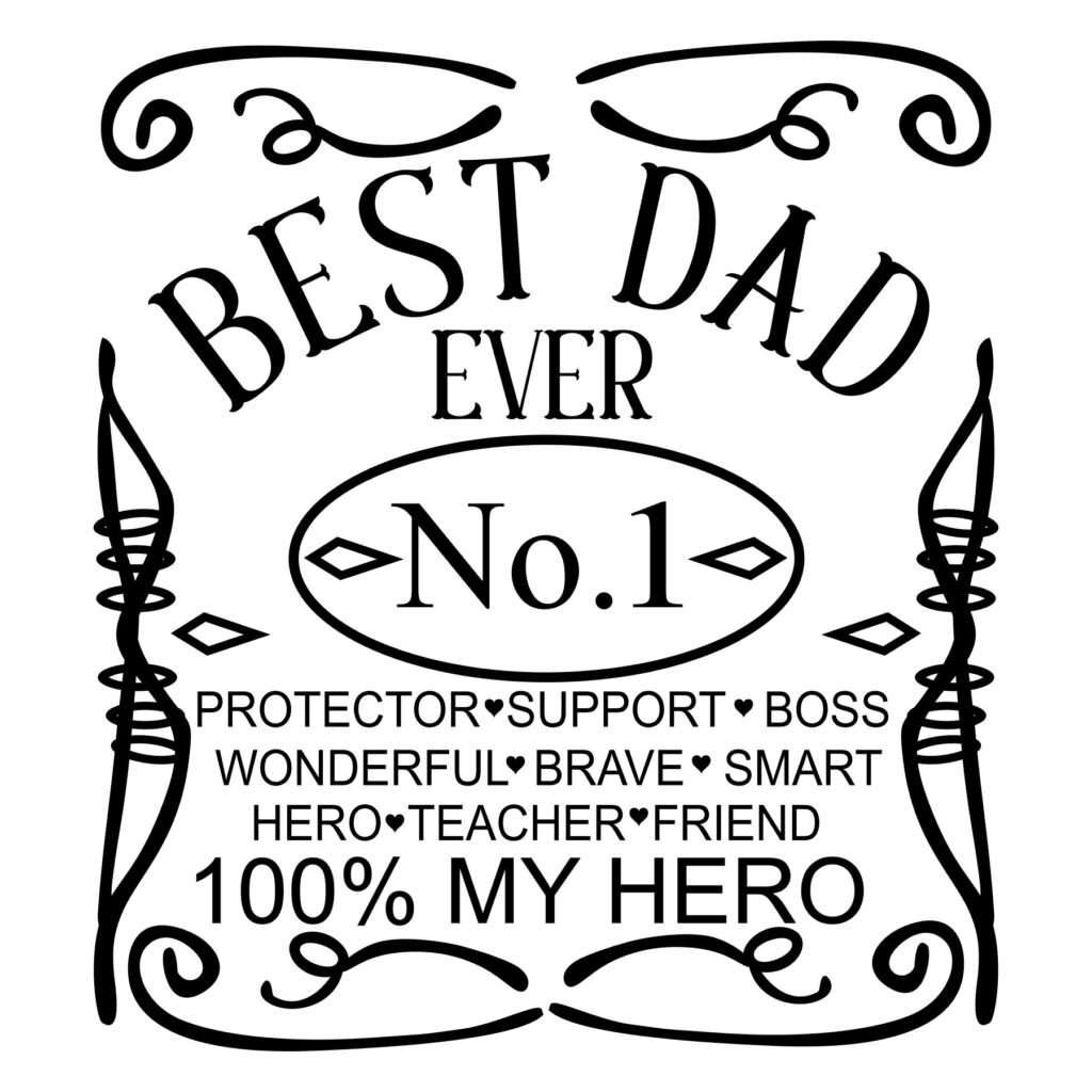 Best Dad Ever Lable – D-1278504 Best Dad Ever Lable – D-1278504