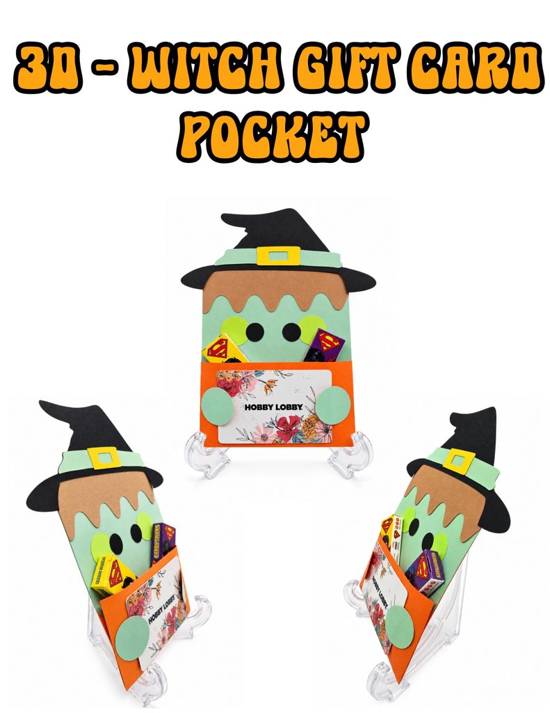 3D – Witch Gift Card Pocket – D-1360173