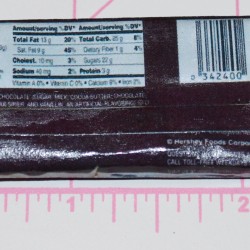 Unopen Hershey's Candy Bar Charm (Back)
