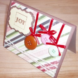 Joy Ornament Card - Side