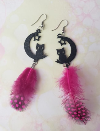 How to Make Cat and Moon Earrings (Start to Finish) – Cricut Design Space