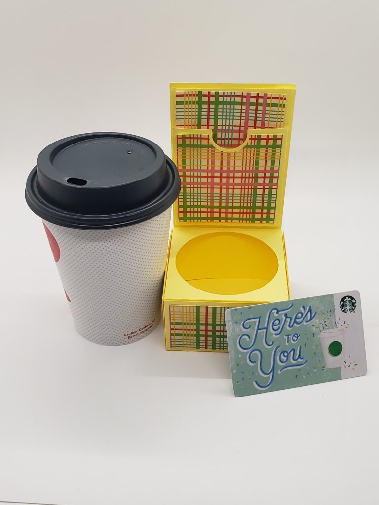 Mini Coffee Cup with Gift Holder SVG