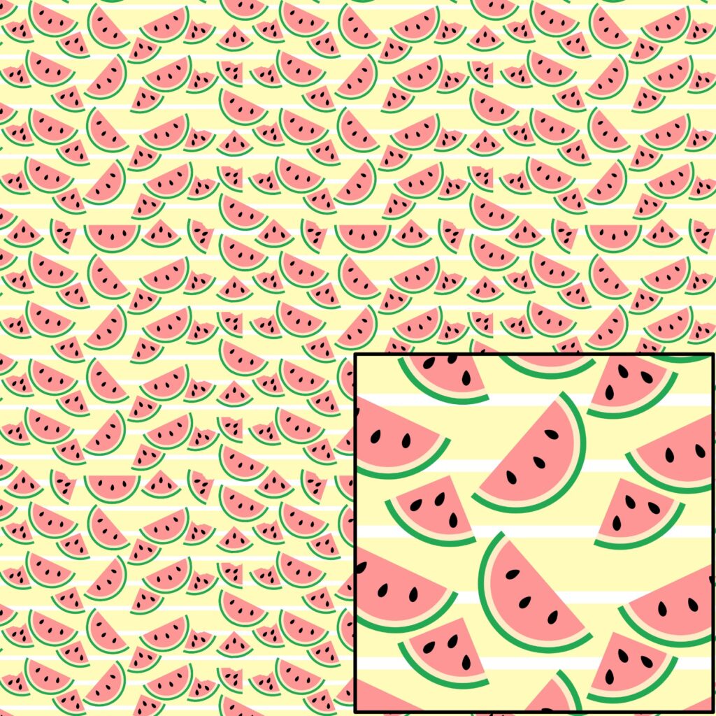 Digtal Patter Paper – Yellow Line Watermelon Slices Digtal Patter Paper – Yellow Line Watermelon Slices