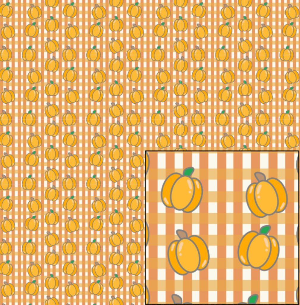 Digital Pattern Paper – Pumpkins Plaid – D-1290263 Digital Pattern Paper – Pumpkins Plaid – D-1290263
