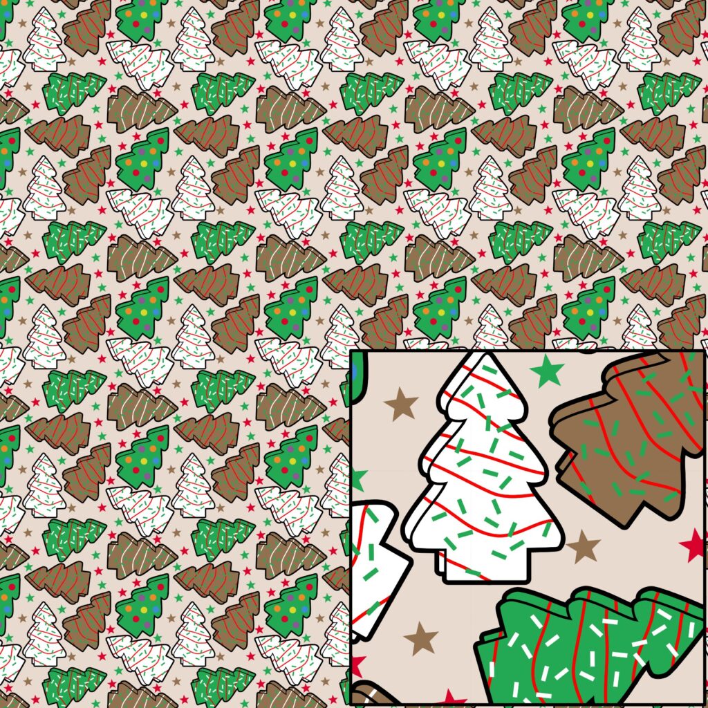 Digital Pattern Paper – Oh Little Debbie Trees – D-1308221 