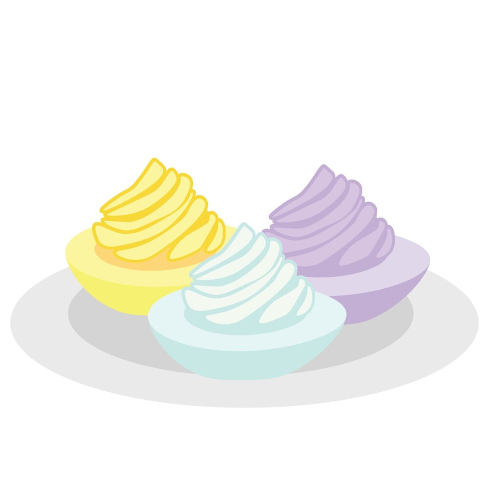 Colored Easter Deviled Eggs – D-1329560 Colored Easter Deviled Eggs – D-1329560