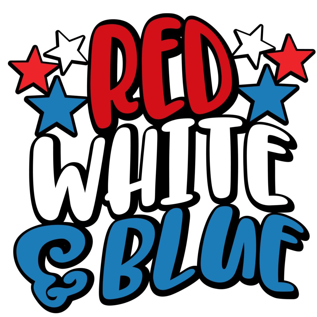 Red White & Blue with Stars – D-1345217 Red White & Blue with Stars – D-1345217