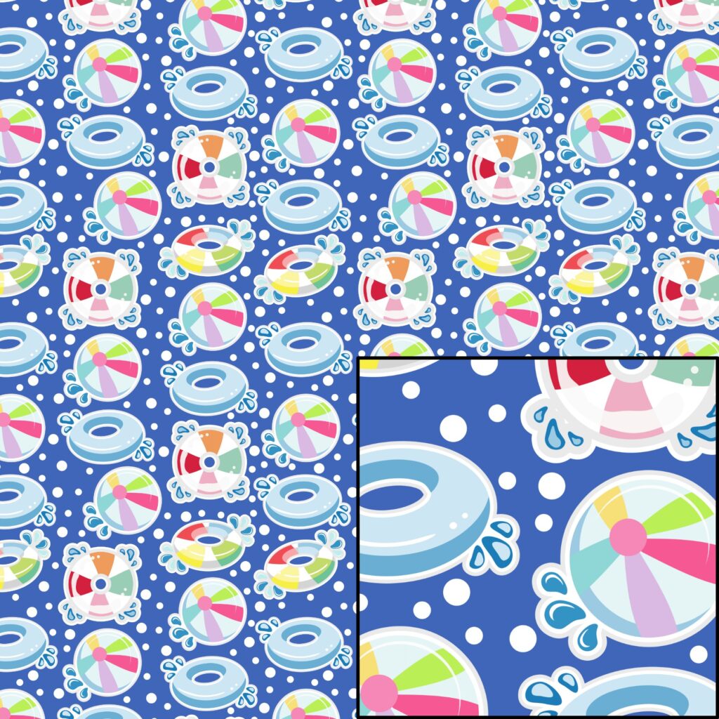 Digital Pattern Paper – Pool Party D-1346131