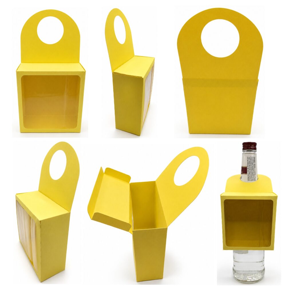 3D – Wine Bottle Hanging Gift Box