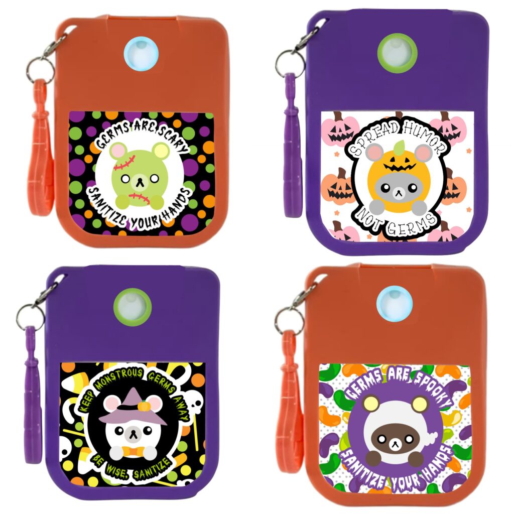 4 Halloween Hand Sanitizer Lables 4 Halloween Hand Sanitizer Lables
